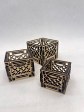 Load image into Gallery viewer, Mini Wood Crates set of 3