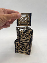 Load image into Gallery viewer, Mini Wood Crates set of 3