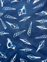 Load image into Gallery viewer, Seashells Cyanotype Bandannas – Limited Edition
