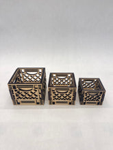 Load image into Gallery viewer, Mini Wood Crates set of 3
