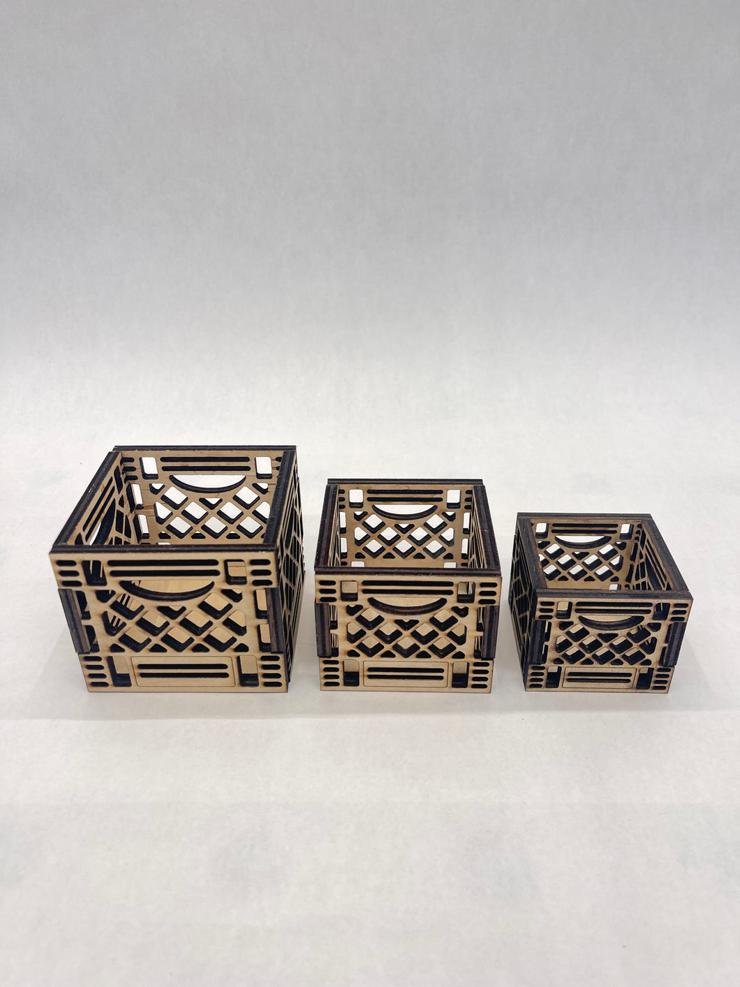 Mini Wood Crates set of 3