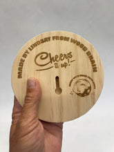 Load image into Gallery viewer, Wood Brain by Lindsay Zuelich Epoxy glow in the dark mini moon
