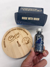 Load image into Gallery viewer, Wood Brain by Lindsay Zuelich Epoxy glow in the dark mini moon
