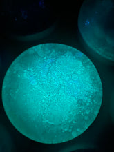 Load image into Gallery viewer, Wood Brain by Lindsay Zuelich Epoxy glow in the dark mini moon
