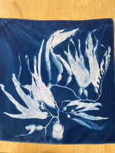 Load image into Gallery viewer, Seaweed 3 Cyanotype Bandannas – Limited Edition
